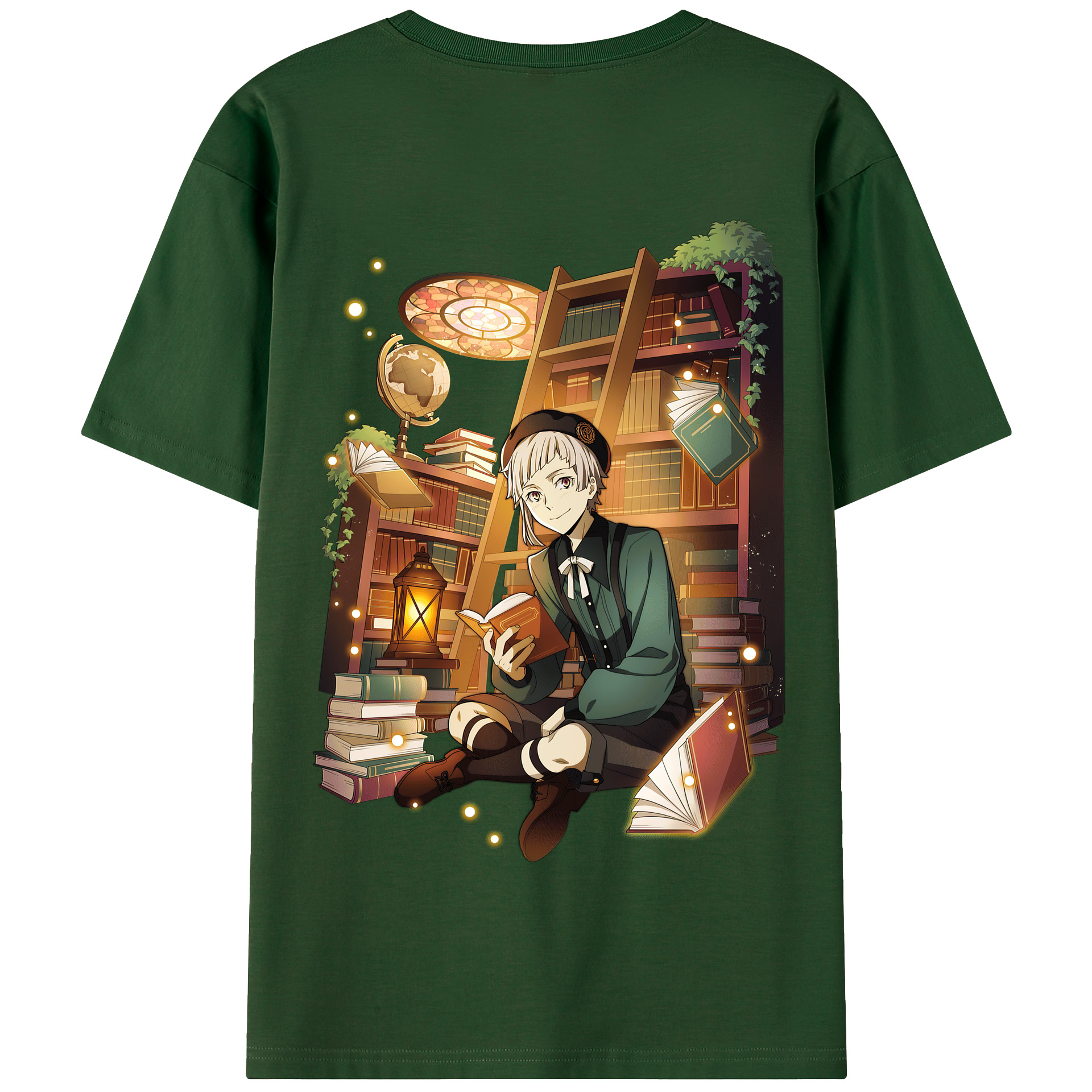 （画像用） 文豪ストレイドッグス Bungo Stray Dogs 綿100％半袖Tシャツ（背面プリント）